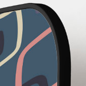 レトロパターン ピックルボールラケット (左詳細)