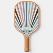 レトロパターン ピックルボールラケット (正面)