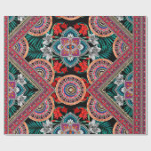 レトロパターン ラッピングペーパー (フラット)