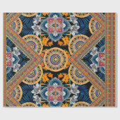 レトロパターン ラッピングペーパー (フラット)