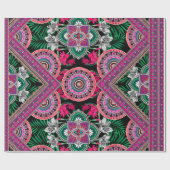 レトロパターン ラッピングペーパー (フラット)