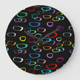 レトロパターン ラージ壁時計