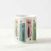 レトロパッチワーク虎猫©studioxtine コーヒーマグカップ (中央)