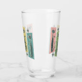 レトロパッチワーク虎猫©️studioxtine タンブラーグラス (左)