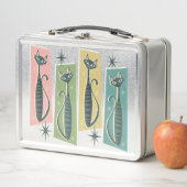 レトロパッチワーク虎猫©studioxtine メタルランチボックス (インサイチュ)