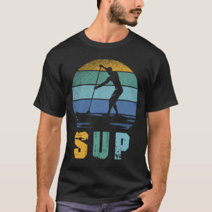 レトロパドリングSUPスタンドパドルボード Tシャツ