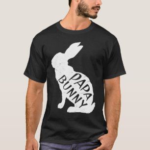 レトロパバニーファーザーラビットマッチングファミリーEa Tシャツ