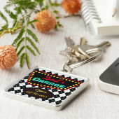 レトロパパガレージキーチェーンギフト キーホルダー (側面)