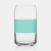 レトロパパマグカップ、ティール（緑がかった色）ブルーストライプと父の日 ガラス缶 (裏面)