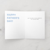 レトロパパ我々愛する写真ハート父の日 箔グリーティングカード (内側レイダウン)