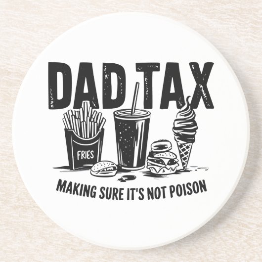 レトロパパ税動揺してスナックアート コースター (正面)