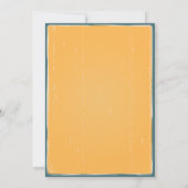 レトロパパ – シェルBBQパーティーベビーシャワー 招待状 (裏面)