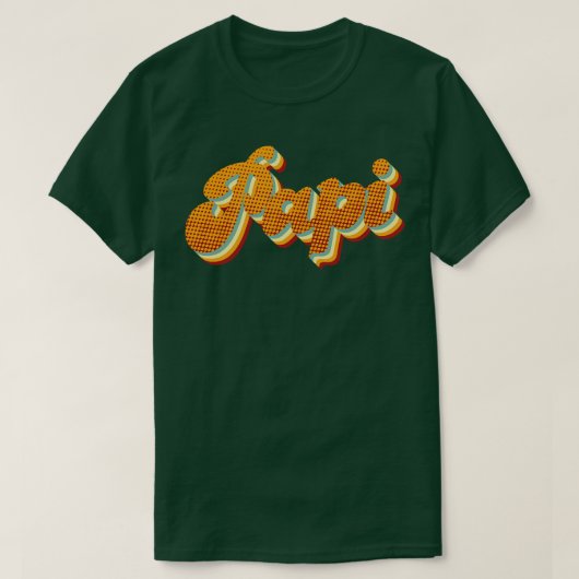 レトロパパ Tシャツ (デザイン正面)
