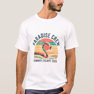 レトロパラダイスクルー サマーエスケープ 2026 フラミンゴ Tシャツ