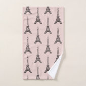 レトロパリエッフェルタワーバスタオールズセットギフト バスタオルセット (ハンドタオル)