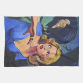 レトロパルプホラー茶タオル専門店 キッチンタオル