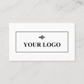 レトロパレットコーラルティール（緑がかった色）あなたのロゴ 予約カード (裏面)