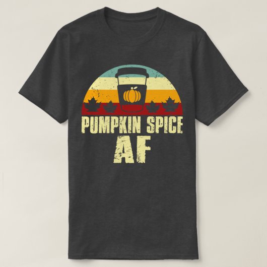 レトロパンプキンスパイスAF Tシャツ (デザイン正面)