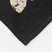 レトロパンプキンボホフラワーズ秋秋サンクスギビン フリースブランケット (角)