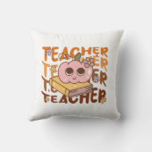 レトロパンプキン先生ハロウィーン秋 クッション (裏面)