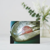 レトロパーキングメーター01はがき ポストカード (スタンド正面)