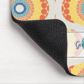 レトロパーソナライズされたエーゲアンサマーラジアントマンダラ マウスパッド (コーナー)