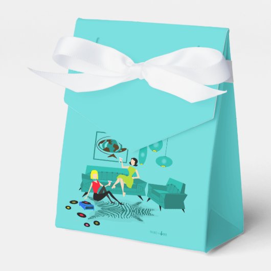 レトロパーソナライズされたガールズナイト・イン・ウィフト・ボックス フェイバーボックス (正面サイド)