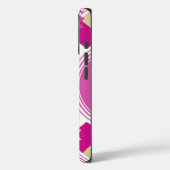 レトロパーソナライズされたキツネアートピンクレトロiphone 5 Case-Mate iPhoneケース (裏面 / 左)