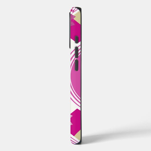 レトロパーソナライズされたキツネアートピンクレトロiphone 5 Case-Mate iPhoneケース (裏面 / 左)