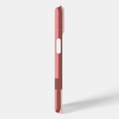 レトロパーソナライズされたキャンディストライプピンクオンブラウン Case-Mate iPhoneケース (裏面 / 右)