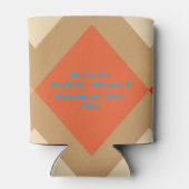 レトロパーソナライズされたクーラーボックス |学士号(週末) 缶クーラー (裏面)