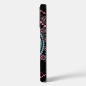 レトロパーソナライズされたサンタピンクマスフローラマンダラ Case-Mate iPhoneケース (裏面 / 左)