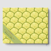 レトロパーソナライズされたタイポグラフィ結婚ギフトアドバイス ゲストブック (裏面)