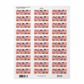 レトロパーソナライズされたトマトつる植物パターン ラベル (フルシート)