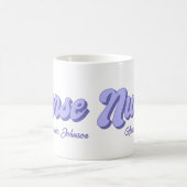 レトロパーソナライズされたナース コーヒーマグカップ (中央)