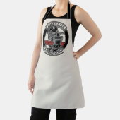 レトロパーソナライズされたバーバーショップ理容師チェアサロン エプロン (インサイチュ)