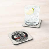 レトロパーソナライズされたバーバーショップ理容師チェアサロン コースター (右側)