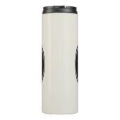 レトロパーソナライズされたバーバーショップ理容師チェアサロン タンブラー (裏面)