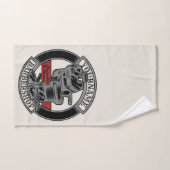 レトロパーソナライズされたバーバーショップ理容師チェアサロン バスタオルセット (ハンドタオル)