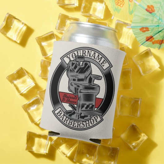 レトロパーソナライズされたバーバーショップ理容師チェアサロン 缶クーラー (インサイチュ 夏)