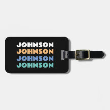 レトロパーソナライズされたファミリ名（水平）