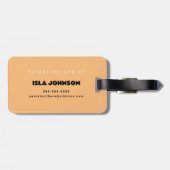 レトロパーソナライズされたファミリ名(水平) ラゲッジタグ (裏面横)