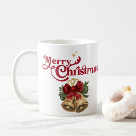 レトロパーソナライズされたメリークリスマスギフト皆 コーヒーマグカップ