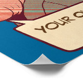 レトロパーソナライズされたル ポスター (角)