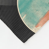 レトロパーソナライズされたレコード音楽アルバム フリースブランケット (角)