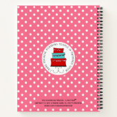 レトロパーソナライズされたレシピ帳 ノートブック (裏面)