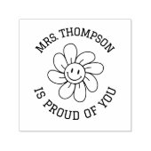 レトロパーソナライズされた先生名は誇りを持ったあなた セルフインキングスタンプ (デザイン)