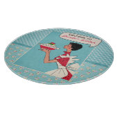 レトロパーソナライズされた切断ボード – ラウンド カッティングボード (角)