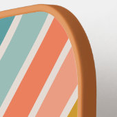 レトロパーソナライズされた名カスタムヴィンテージデザイン ピックルボールラケット (左詳細)