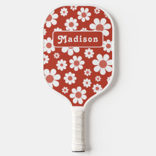 レトロパーソナライズされた名デイジー ピックルボールラケット